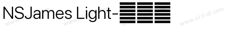 NSJames Light字体转换